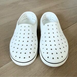 Native Kids Miles White Slip-On Shoes